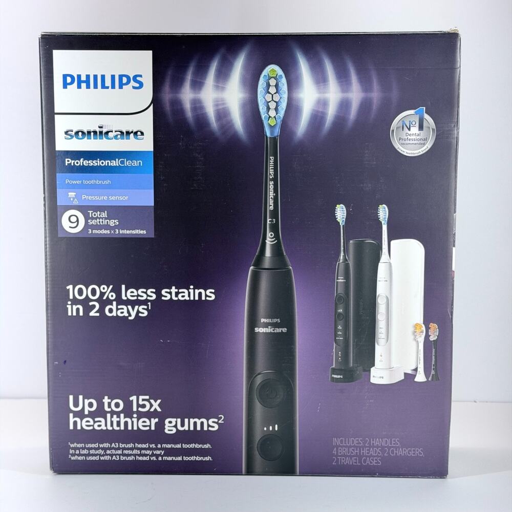 Philips Sonicare Professional Clean Rechargeable Electric Toothbrush 2-pack. - Picture 3 of 7